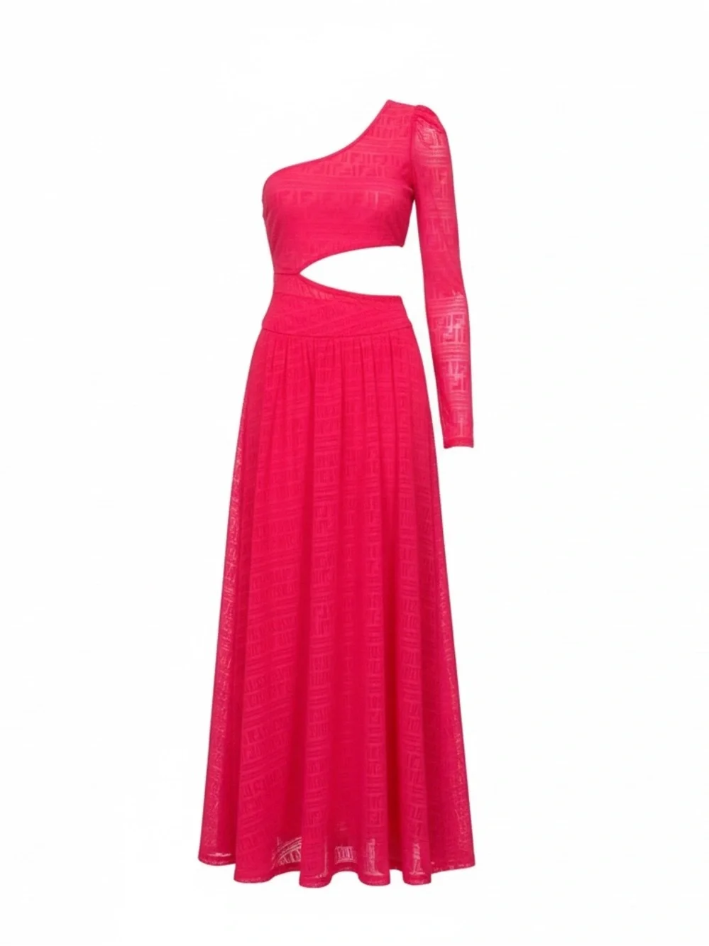 SHEIN cut-out asymmetrical one shoulder maxi dress
